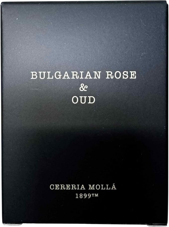 Cereria Molla Scented Candle Travel Size 2.4 oz - Luxury Home Fragrances - Handmade EU (Bulgarian Rose & Oud)