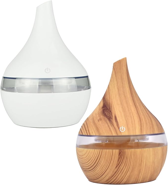 Portable Humidifier USB Humidifier 300ml Air Humidifier Quiet Cool Mist Humidifiers Desktop Portable Essential Oil Diffuser for Bedroom, Home, Office, Plants, Travel Style 2