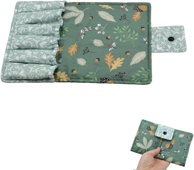 rainbowstar Essential Oil Purse Oils Roller Carry Case Essential Oil Pouch Storage Bag with 6 Slots for Travel Presentation