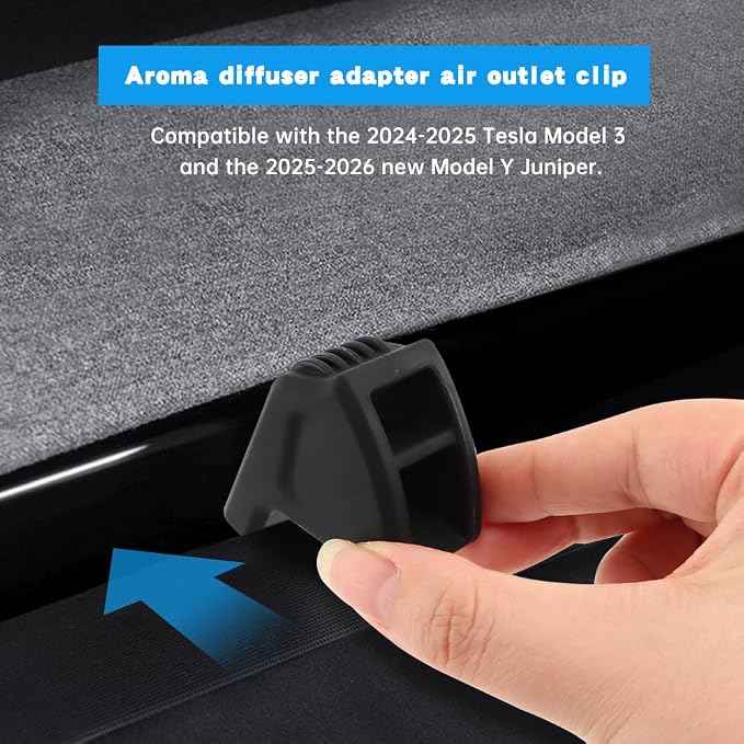 2Pack Air Freshener Adapter for 2025-2026Tesla New Model Y Juniper,2025Tesla Model 3 Air Vent Clips Adapter Silicone,Air Freshener Diffuser Holder(Air Fresheners NOT Included)