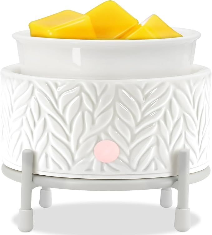 EQUSUPRO Wax Melt Warmer for Scented Wax Melts- Electric 4 in-1 Ceramic Candle Wax Warmer Burner Fragrance Wax Melter for Home Office Bedroom Living Room Decor & Gifts for Women
