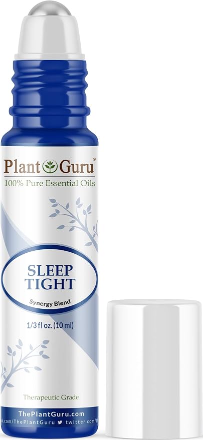 Sleep Tight Essential Blend Oil Roll On 10 ml 100% Pure Pre-Diluted Therapeutic Grade for Aromatherapy Good Night Aid, Relaxation, Relief, Mood Calming
