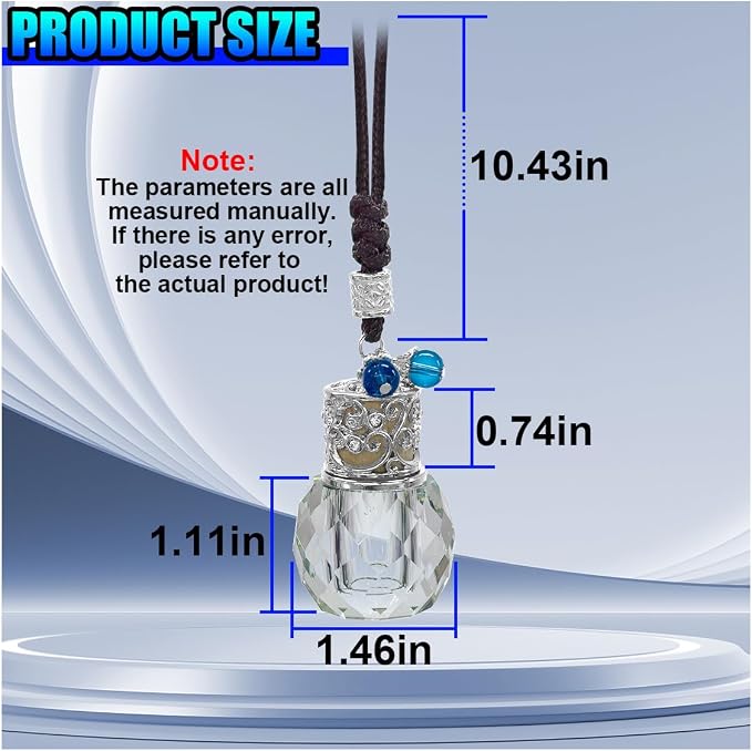 Hanging Car Essential Oil Diffuser Bottle, Crystal Pineapple Car Rear View Mirror Charm, 8 ml Empty Glass Bottle Pendant, Elegant Auto Interior Decoration Accessories (Pineapple)