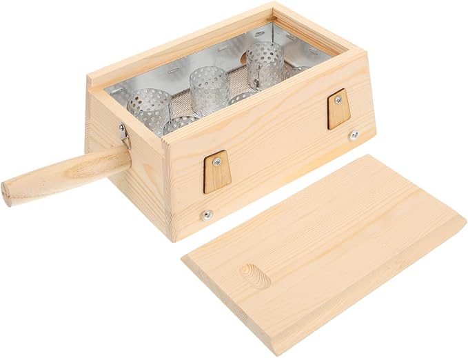 NOLITOY 4pcs Box Moxibustion Tool Moxa Box Burner Case Wooden Moxibustion Burner Portable