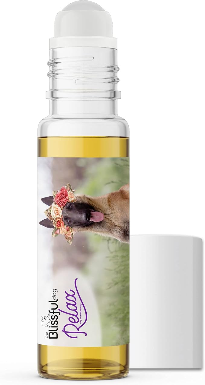 The Blissful Dog Belgian Malinois Dog Relax Roll-ON Aromatherapy for Dogs - Anxiety Relief for Dogs
