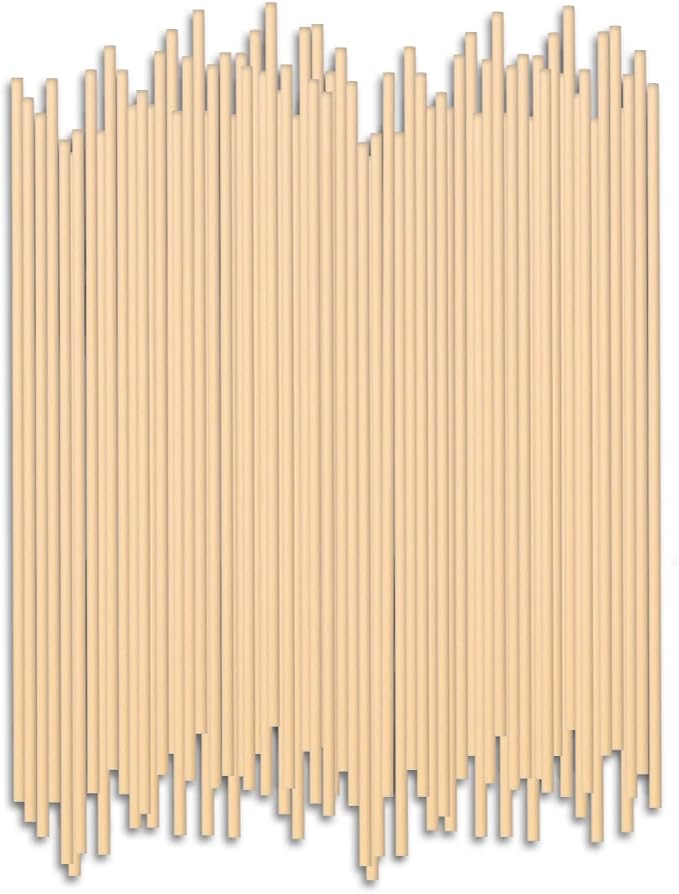 HOSSIAN 50PCS Reed Diffuser Sticks - Reed diffusers-Reed Sticks -Diffuser Glass Bottles-Diffuser Refills- Natural Rattan Wood Replacement for Aroma Fragrance (7.5"*3.5mm Primary Color)