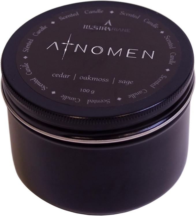 Relaxing Scented Candle - Cedar, Oakmoss and Sage - 100g
