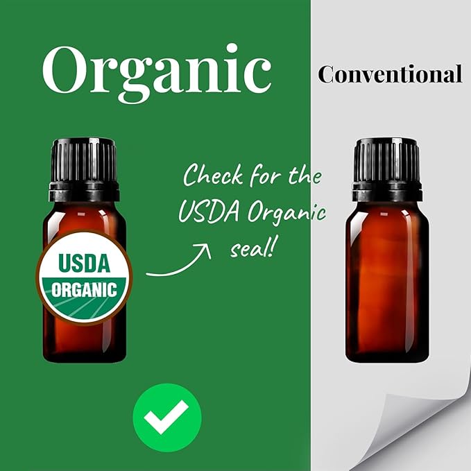 Premium USDA Organic Lemongrass Essential Oil - 100% Pure Natural Undiluted, for Aromatherapy Diffuser, 10ml