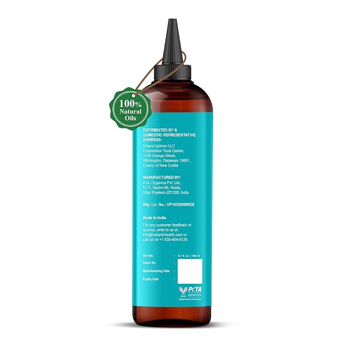 Botanic Hearth 100% Pure Argan & Biotin Oil For Hair Growth & Hair Treatment Oils 6.7 Fl oz | Infused with coconut Oil | Hair Oil Repairs Dry Damaged Hair, Strengthening, Healthier | All Hair Types