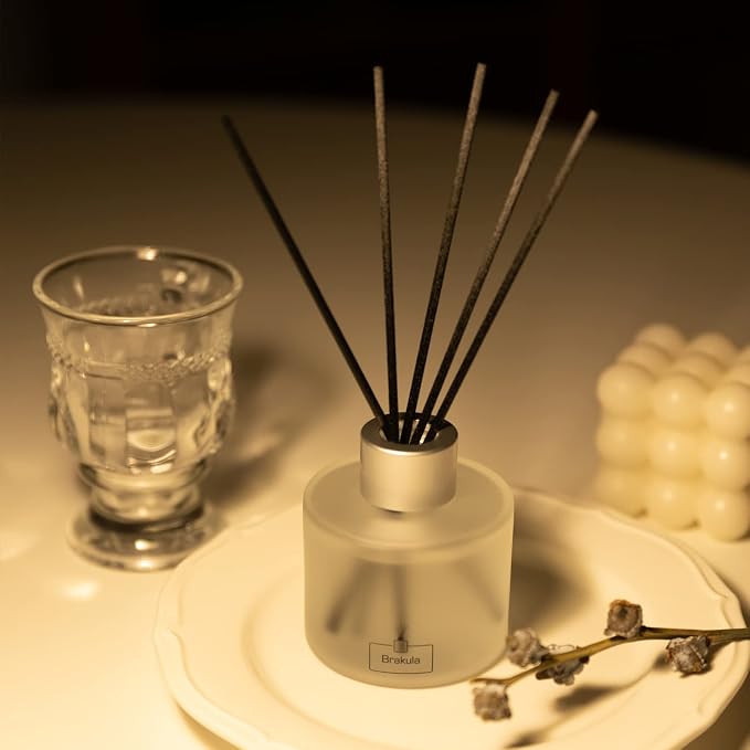 Brakula Eucalyptus & Mint Reed Diffuser Set, Home Fragrance Oil Diffuser with 8 Sticks for Room Decor, 3.4 oz/100 ml