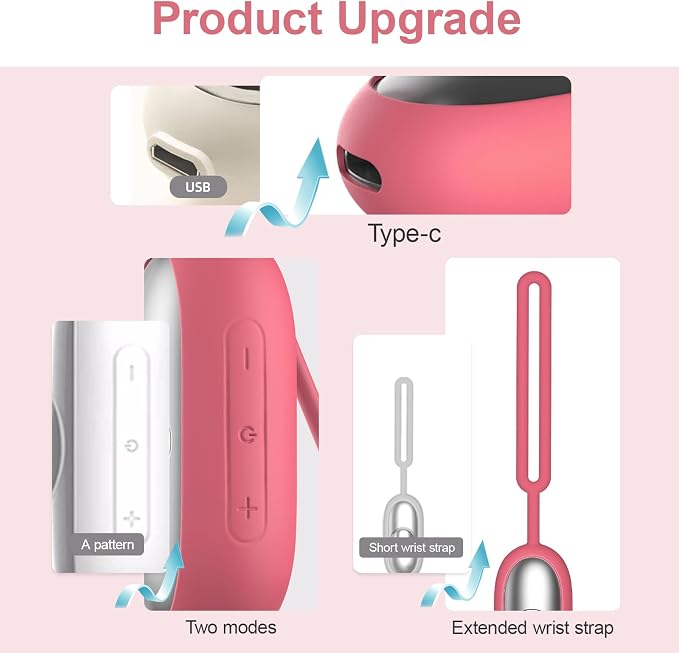 Handheld Relaxation Device – Dual-Mode Gentle Pulse Wellness Tool for Adults & Kids, Portable Sleep Device, Supports Calm Focus & Better Rest, USB-C Rechargeable (Pink)