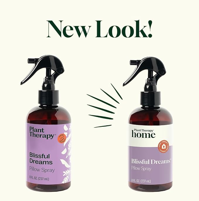 Plant Therapy Home Blissful Dreams Lavender Pillow and Linen Mist and Room Spray, for Relaxation & Sleep, Powered by Essential Oils Like Lavender & Roman Chamomile, Aromatherapy Sleep Spray, 8 oz