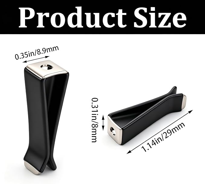 Dianrui 40PCS Black Square Head Car Vent Clips, 9mm Auto Air Conditioner Outlet, Air Freshener for Car Office Home