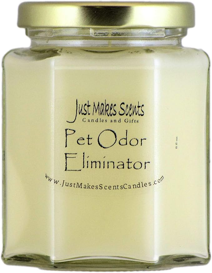 Pet Odor Eliminator Candle - Odor Eliminating Candles for Home - Neutralizes Cigarette, Food, and Pet Smells | Natural Soy Wax Candle, Hand Poured in The USA