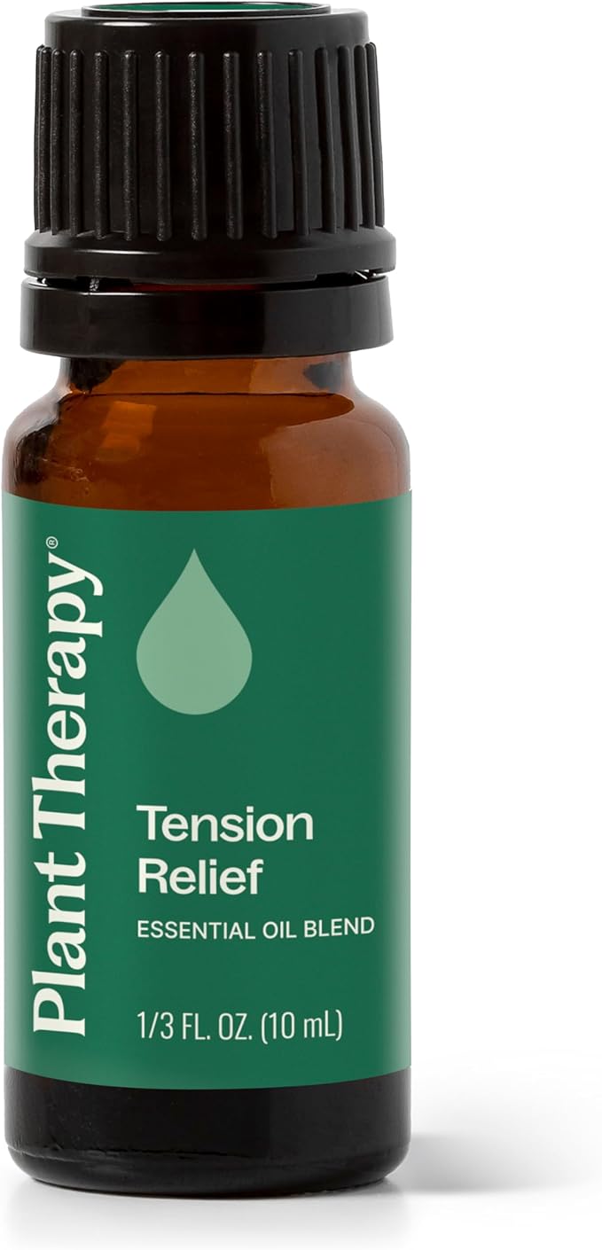 Plant Therapy Tension Relief Essential Oil Blend 10 mL (1/3 oz) 100% Pure, Undiluted, Headache Relief