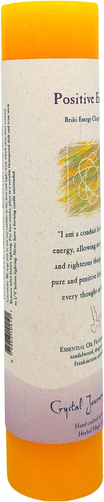 CRYSTAL JOURNEY Candle Pillar Positive Energy, 1 EA