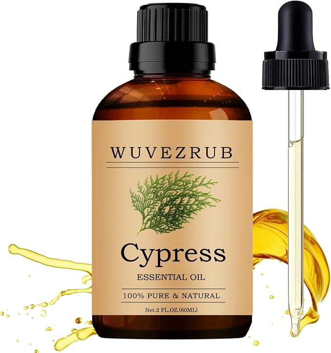 Cypress Essential Oils, 60ML Pure and Natural Essential Oil for Aromatherapy Diffuser - Cypress /2 Fl Oz
