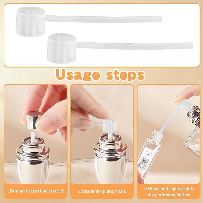 Perfume Refill Tool Kit, 10pcs Plastic Perfume Dispenser Transfer Pump Set, Cosmetic Dispenser Syringes Extractor Tool for Travel Fragrance Sample Essential Oils(Color:Clear)