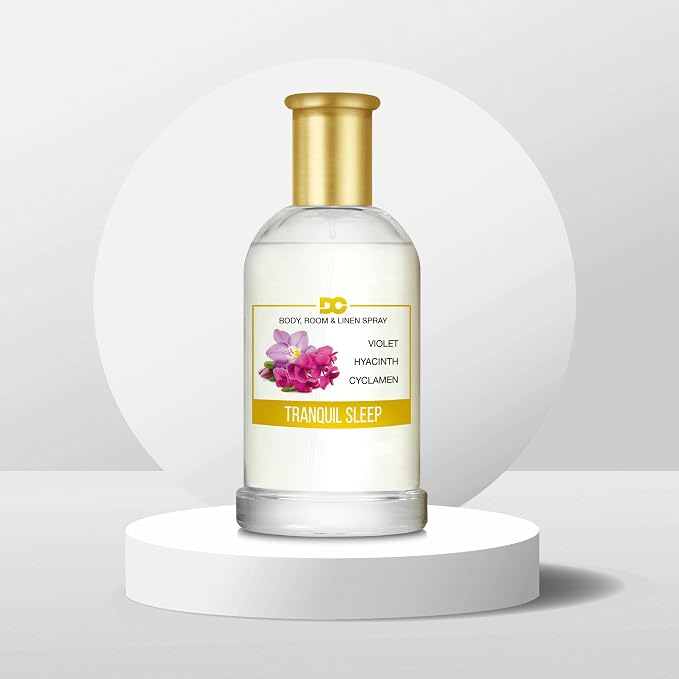 Daniella's Candles Tranquil Sleep Body Room and Linen Spray, Aromatherapy Natural Body Mist & Room Spray, Long Lasting Fragrance, 100ml/3.4oz