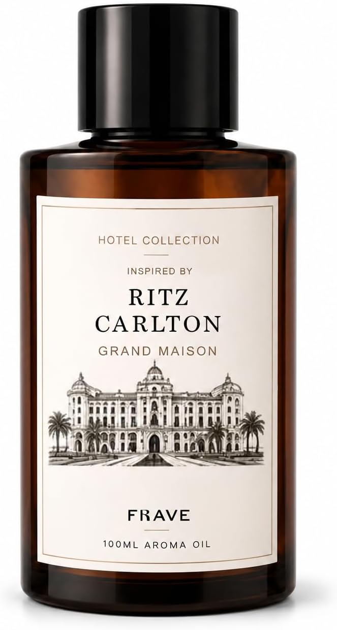 Grand Maison Hotel Diffuser Oil 100ml, 3.38 oz Aroma Oil, Scent Inspired by World’s Most Prestigious Grand Hotels, Aromatherapy Refill Fragrance for Waterless Cold Air Diffusers, Home, Office