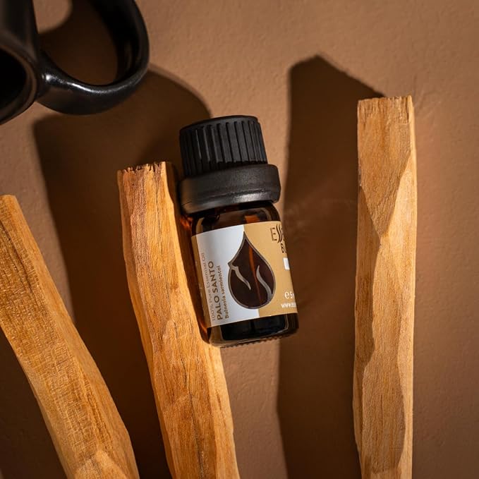 Essences Bulgaria Palo Santo Essential Oil 0.17 Fl Oz 5ml Bulnesia Sarmientoi - 100% Pure Natural Undiluted Therapeutic Grade Aromatherapy for Diffuser Humidifier Candle Making Hair and Beard Growth
