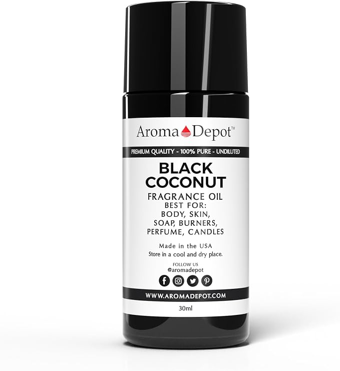 30 ml. Black Coconut Roll-on Perfume/Skin Body Fragrance Oil. Our Interpretation, Pure-Uncut. Add a Few Drops to Your Aromatherapy Diffuser. Smell Good All Day, Any Day!