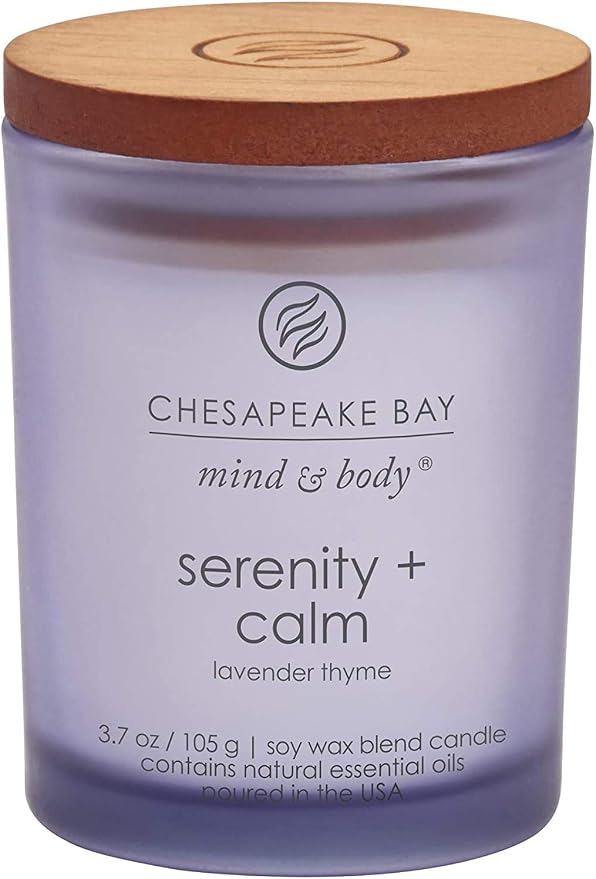 Chesapeake Bay Candle Scented Candle, Peace + Tranquility, Serenity + Calm, Joy + Laughter