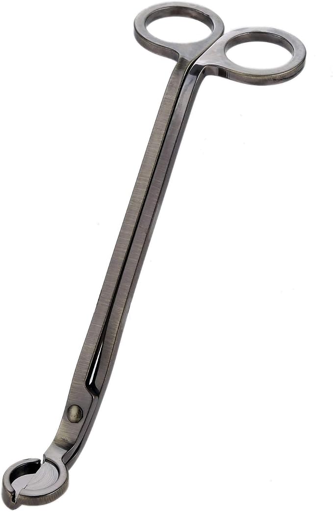 MUXSAM Candle Wick Trimmer, Wick Cutter, Steel Candle Scissor, Wick Clipper, Candle Shear Candle Care Tool for Scented Candle Lovers Gifts, Safely Remove Cut Wick Reduce Soot, Bronze
