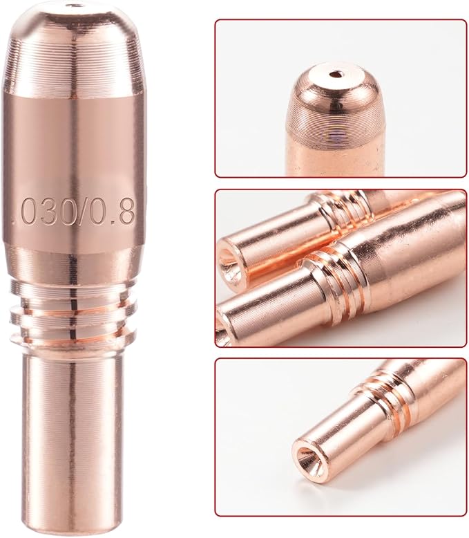 MIG Welding Contact Tips .030"(0.8mm) T-A030CH For Bernard Acculock-S Used With D-MA250 Gas Diffuser (20-PK)