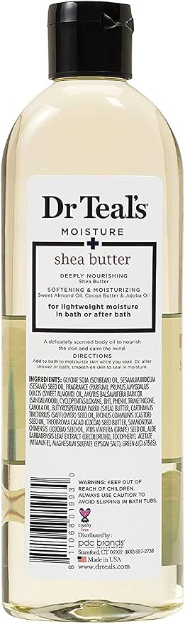 Dr. Teals Bath & Body Oil Variety Gift Set (2 Pack, 8.8oz Ea.) - Soothing Lavender & Ultra Rich Shea Butter - Essential Oils Hydrate Skin & Alleviates Daily Stress - at Home Spa Kit