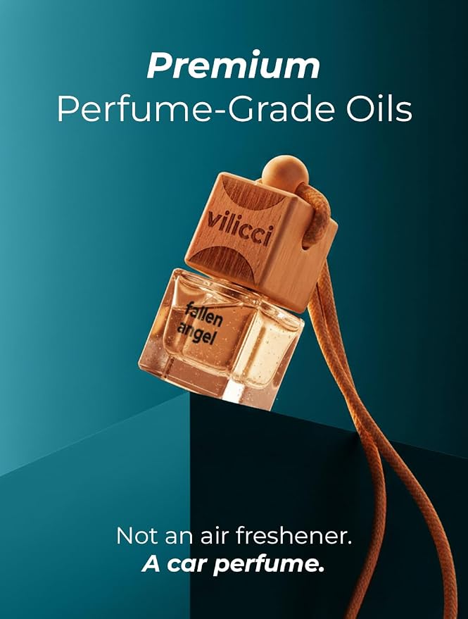 Vilicci Fallen Angel Car Air Freshener – Long Lasting Car Diffuser | Vegan & Cruelty-Free Oil Ingredients | Refreshing & Odor Eliminating Car Perfume | Lasts up to 120 Days
