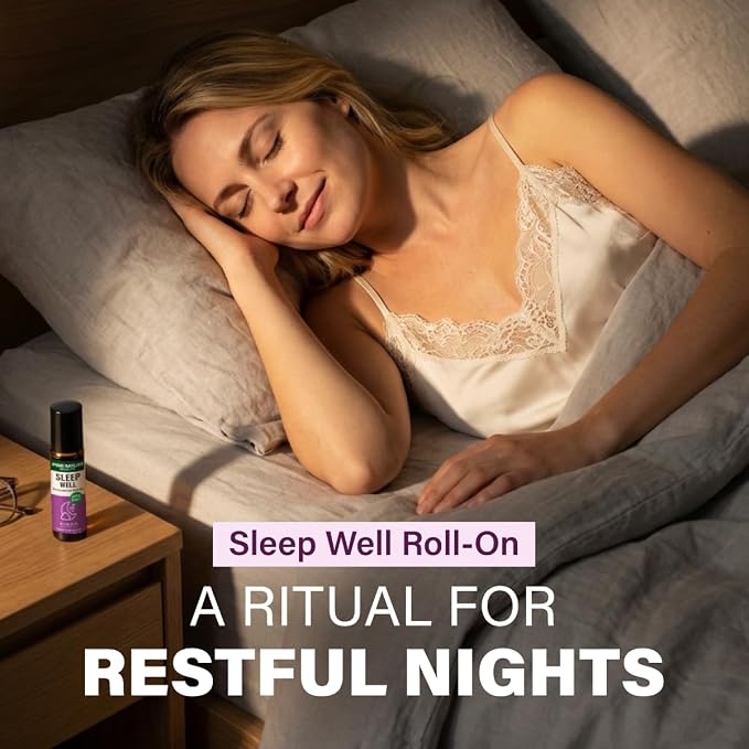 Kukka Sleep Well Essential Oil Roll On - 0.34 Fl Oz - Supports Relaxation and Comfort Before Bed for Restful Nights - Compact Roll-On, Alcohol-Free, Non-GMO and Cruelty-Free
