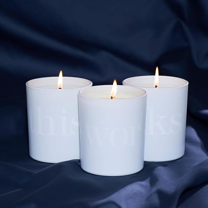 This Works Lavender & Vetivert Candle, 220 gm - Hand Poured and Blended with Essential Oils - Soothing and Relaxing