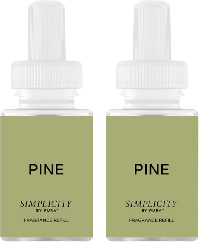 Pura & Simplicity Home Scent Refill - Smart Air Diffuser - Long-Lasting Luxury Fragrance per Refill - Home Essential - Clean & Safe Diffuser Fragrance - Single Refill, Pine
