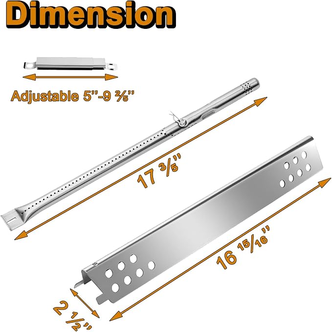 463342118 Grill Replacement Parts for Charbroil Performance 4 Burner Gas Grill Parts G470-0004-W1A G470-5200-W1 463342119 Char Broil G321-4C00-W1 463377319 463332718 463376017 Heat Tent Burner Tube