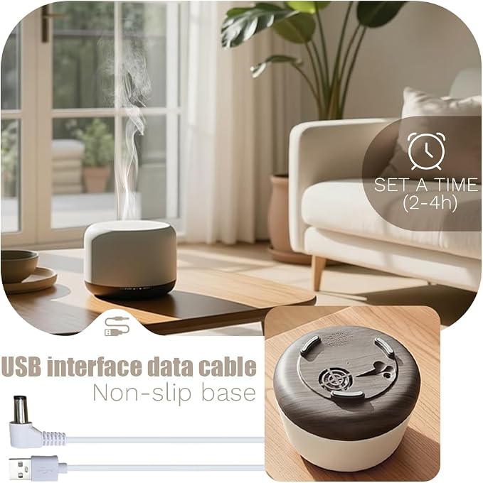 Essential Oil Diffuser for Home & Travel,300ml USB Portable Bedroom Aromatherapy Diffuser with Storage Bag,Quiet for Bedroom,7 Color LED Lights&Auto Shut-Off(Travel Model)