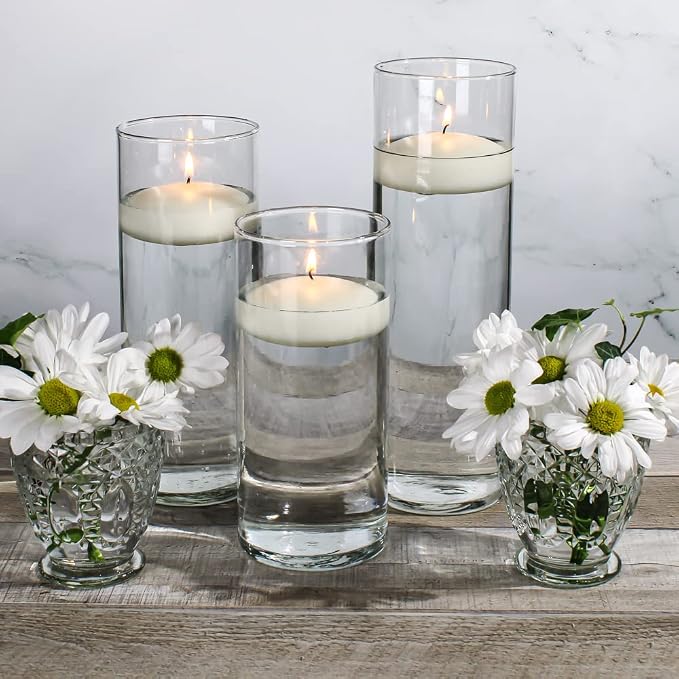 72 Richland Floating Candles 3" (Light Ivory)