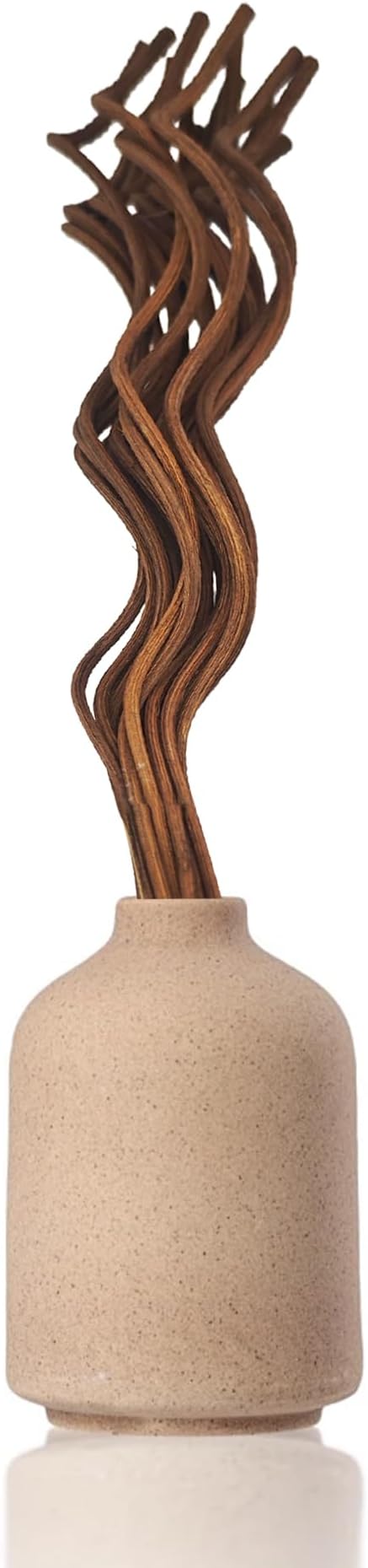 20PCS 11 inch Wavy Reed Diffuser Sticks, Rattan Fragrance Refill Sticks for Home and Office Aromatherapy (Dark Brown)