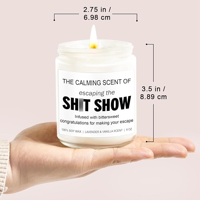 Younift Sarcastic Candles, Going Away, Goodbye, Farewell Gifts for Coworkers - Retirement, Coworker Leaving Gifts for Women, Men - Leaving Job, Moving Away Presents for Friends, Boss, Work Bestie