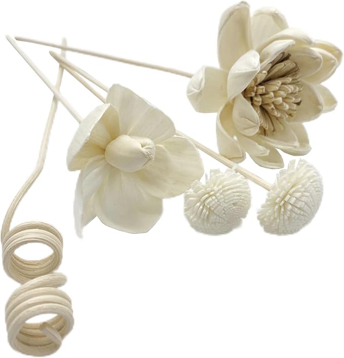 Artificial Flower Rattan Sticks Set Fireless Fragrances Reed Diffuser Stick Essential Oil Aroma Diffuser Sticks DIY Ornaments Home Decor - Style 4