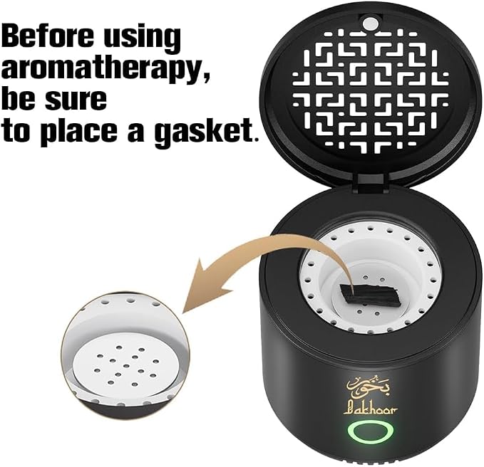 Portable Mini Incense Burner Bakhoor Rechargeable USB Aroma Diffuser Electric Arabic Incense Holder Muslim Home Decoration