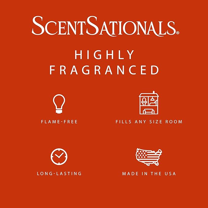 ScentSationals Molten Orange Scented Wax Melts - Sweet Oranges, Clementine, & Lemon Zest, 10oz (24 Cubes)