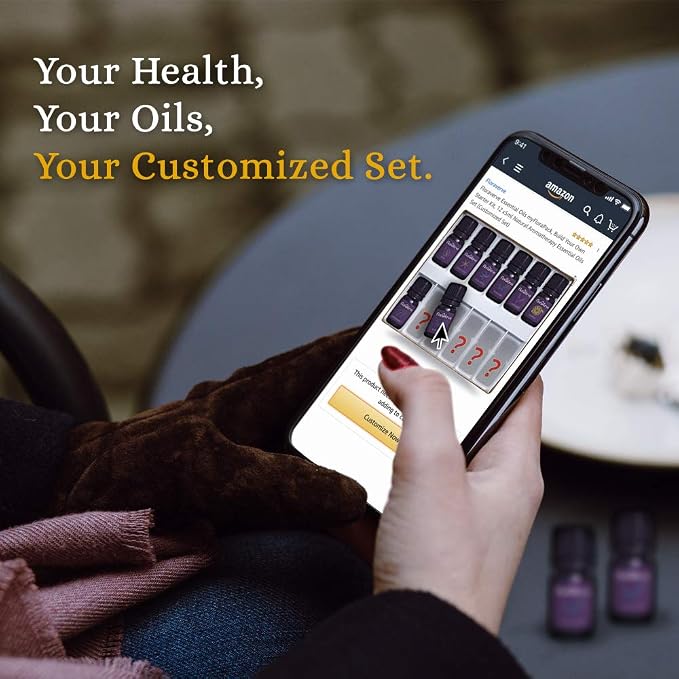 floraVerve Essential Oils Collection, Build Your Own Collection, 5 x15ml Natural Aromatherapy Essential Oils Customized Set (myFloraPack 5x15ml)