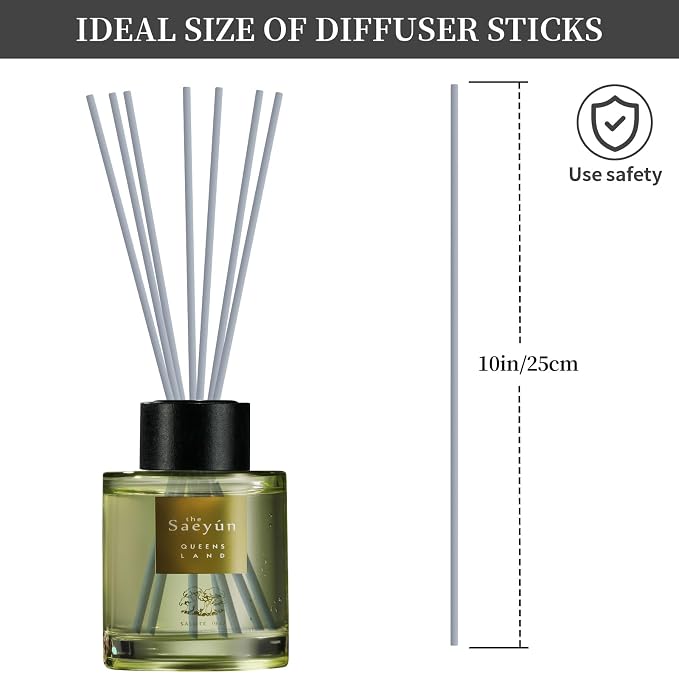 60Pcs Reed Diffuser Sticks-10inch Grey Diffuser Sticks-Fragrance Decor for Office and Home-Diffuser Oil Sticks Refill
