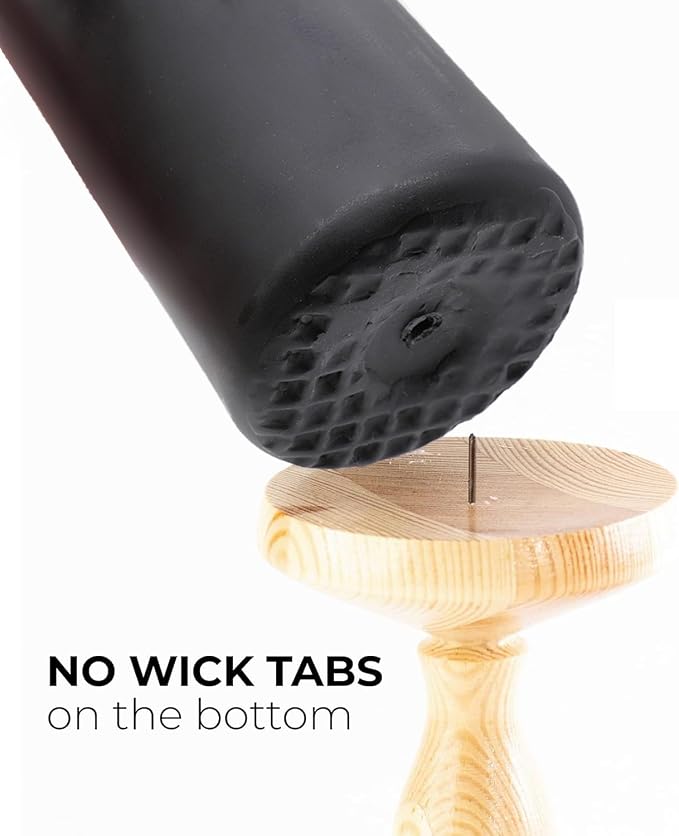 Set of 20 | 2-Inch Wide x 4-Inch Tall Black Pillar Candles - Decorative Unscented Pillar Candles, Long Burning Dripless Candle for Home Decor, Smokeless Large Pillar Candle for Wedding.