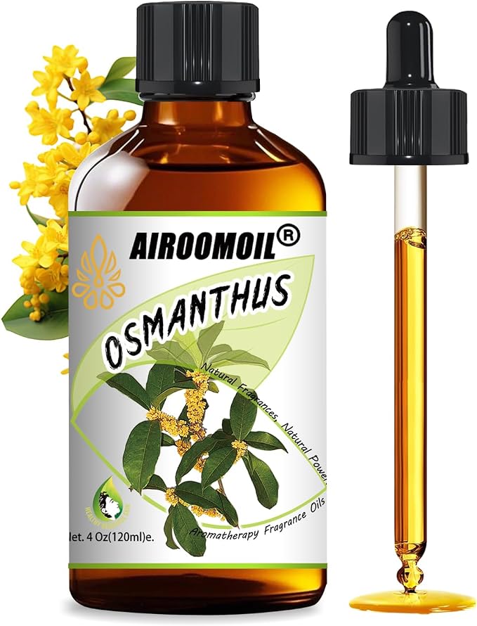 Osmanthus Essential Oil, 100% Pure Natural Osmanthus Oil, Premium Essential Oil for Diffusers, DIY Candles, Soaps, Room & Linen Sprays, Aromatherapy, Blending, 4 Fl Oz / 120ml