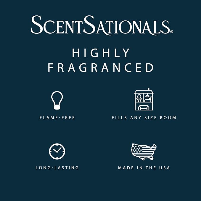 ScentSationals Magic Spell Scented Wax Melts - Cherry, Peach, & White Woods, 10oz (24 Cubes)
