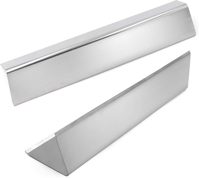 Hongso 15.3" Stainless Steel Grill Heat Shield Flavorizer Bars Replacement Parts for Weber Spirit 2 Burner I & II 200 Series E210 S210 E215 E220 S220 and Weber II GS4 Gas Grill (Front-Mounted Control)