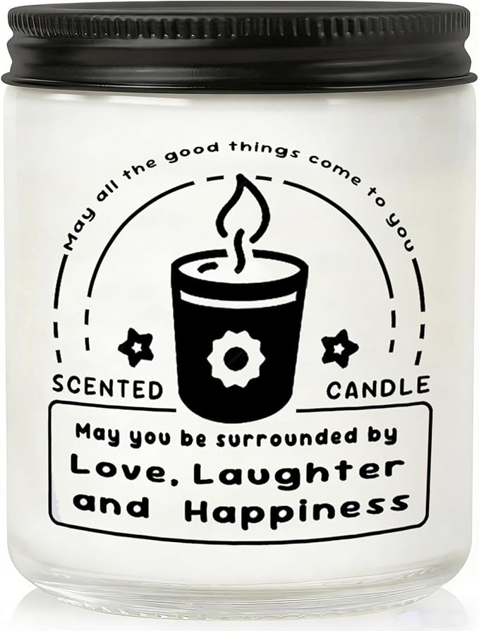 Scented Candles - Lavender Eucalyptus Candles for Home Scented, 7oz Soy Wax Aromatherapy Candle, Calming Candle, Inspirational Gifts for Women & Men