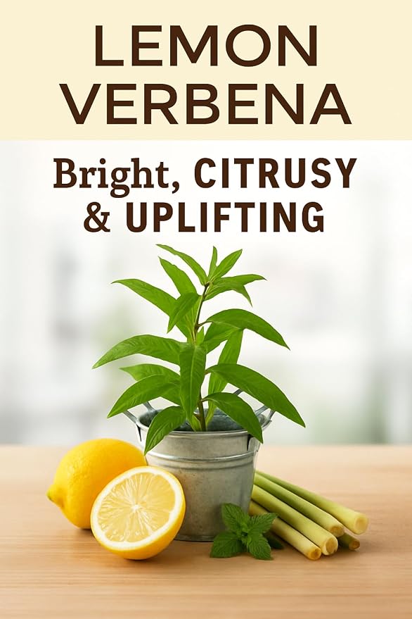 Lemon Verbena Aromatherapy Candle 12 oz | 100% All-Natural Soy Wax & Essential Oil Infused | 40+ Hour Burn Time | Pet Safe + Smoke Odor Eliminating | Handmade in U.S.A. | Non-Toxic Candles
